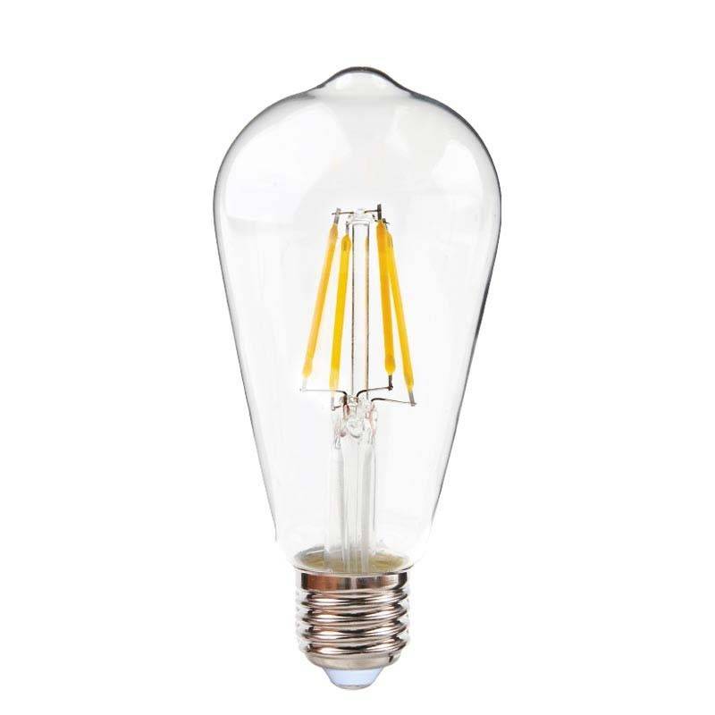 Vintage filament LED bulb ST64 E27 6W