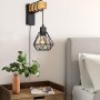 Cage wall light with switch and plug "RODEN".