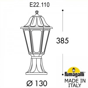 Floor Lamp FUMAGALLI MIKROLOT/ANNA E27 IP55 Transparent