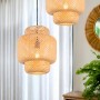 Plug-in wicker pendant lamp "Onna"