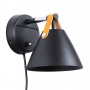 Ellen" wall sconce with cable and switch