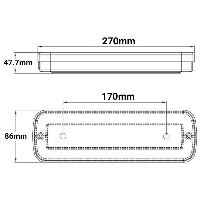 Speravity Luz de advertencia del coche 3W LED Luz estroboscópica de  emergencia Recargable IP65 Lámpara de techo de coche de seguridad de  Bombillas para automóviles