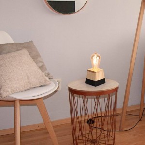 Wooden table lamp "LAKA".