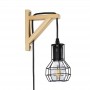 Wooden cage wall light "MICA".