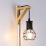 Wooden cage wall light "MICA".