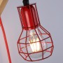 Wooden cage wall light "MICA".