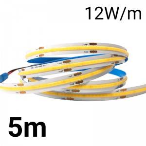 LED Strip COB 24V-DC 12W/m IP20 10mm - Roll of 5 METERS