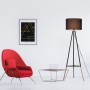 Tripod Floor Lamp with Table "Mandi".