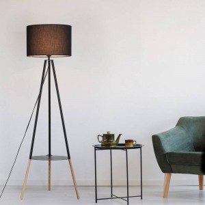 Tripod Floor Lamp with Table "Mandi".