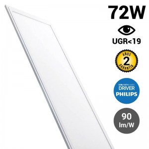 LED panel slim 120X60cm 72W 6500LM UGR19 Driver Philips