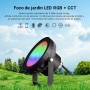 LED Floodlight 18W RGB+CCT controlled by RF/WiFi - IP66