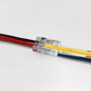 Quick connector for starting 8mm single color LED strips