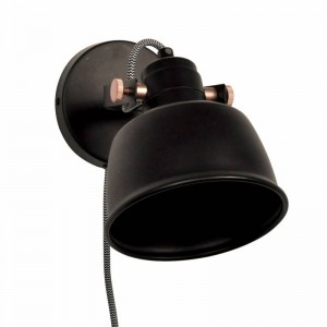 KUKKA" interior wall light with switch and socket