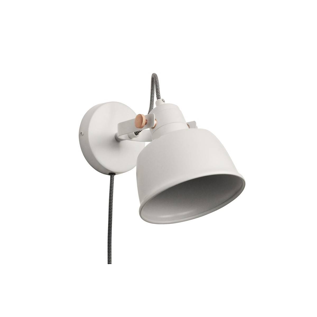 KUKKA" interior wall light with switch and socket