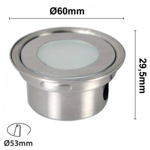 RGB 0.7W 12V-DC IP67 recessed beacon LED spotlight RGB 0.7W 12V-DC IP67