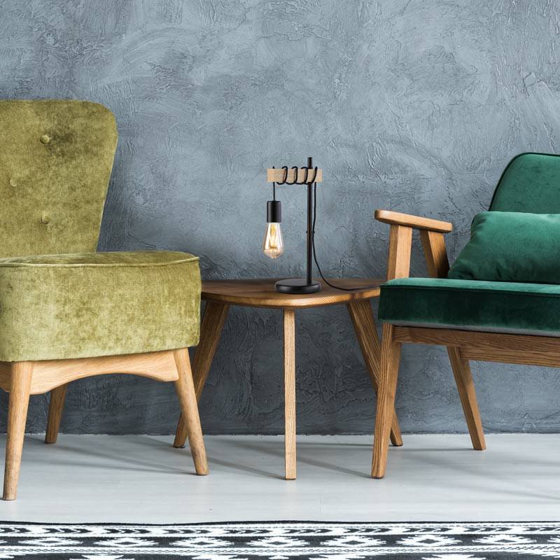 Wooden table lamp "WOODA". Wooden table lamp "WOODA".