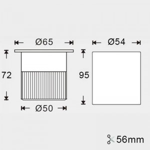 Recessed LED Beacon 9W RGB 12V-DC IP67