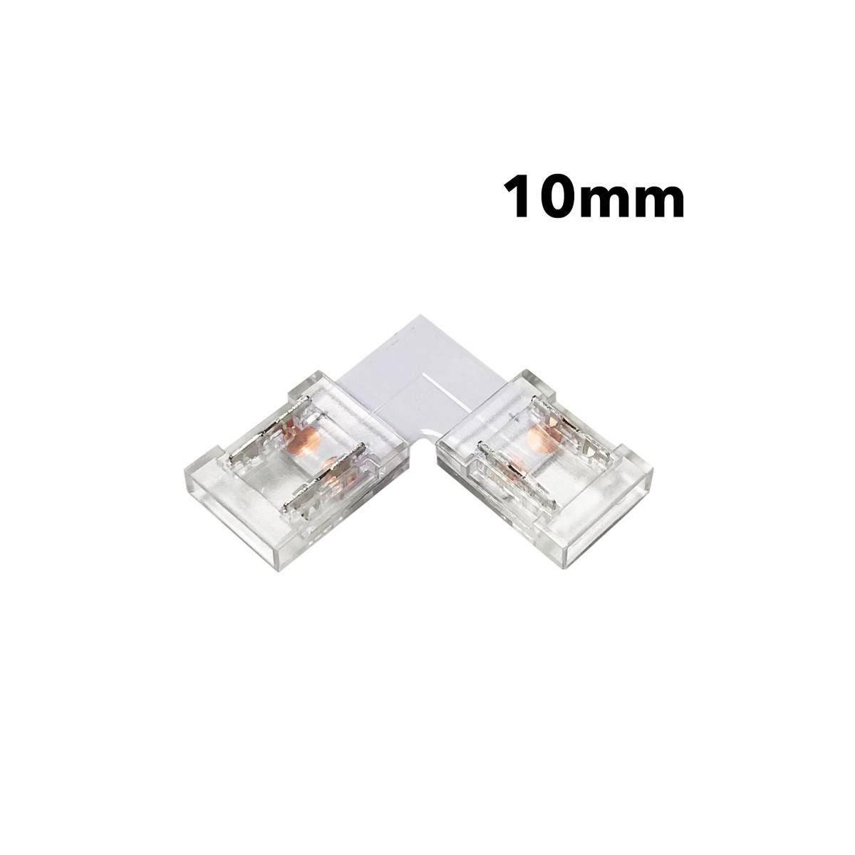 Connector "L" strip to invisible 10mm single-color strip for corners