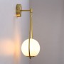 Glass ball wall lamp "Clara".