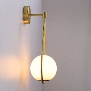 Glass ball wall lamp "Clara".