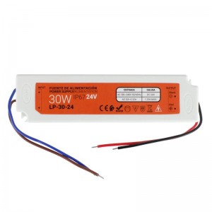 Compact waterproof power supply 24V 30W IP67