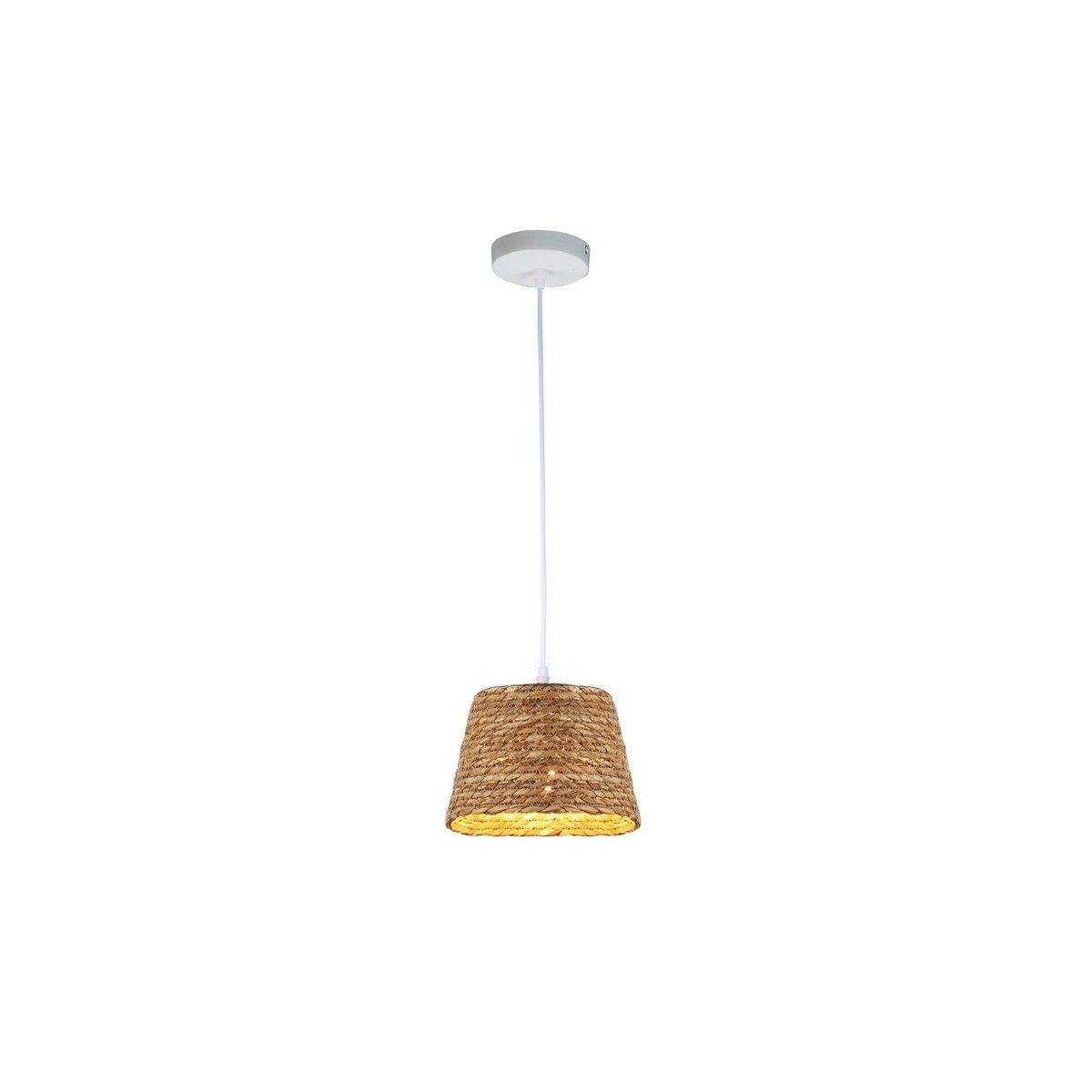 Hemp pendant lamp "MUSH".