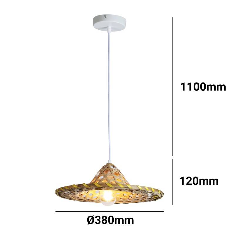 Bamboo pendant lamp "DIDO".