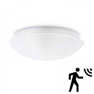 Surface mounted LED ceiling light with sensor for E27 bulb