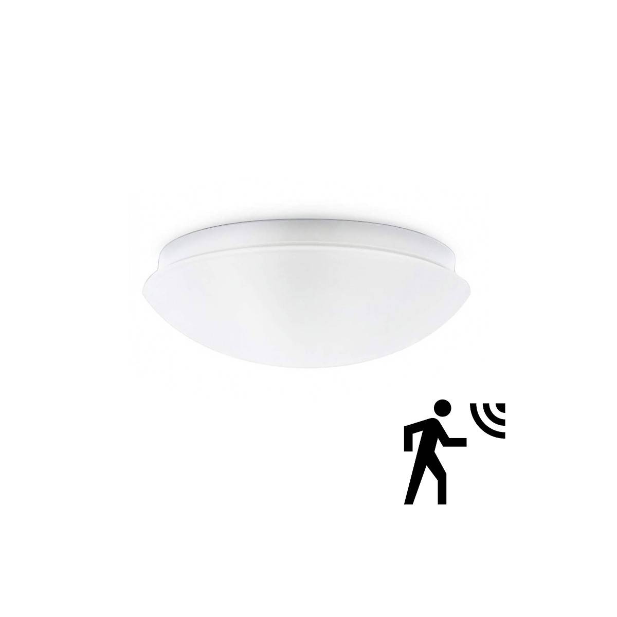 Surface mounted LED ceiling light with sensor for E27 bulb