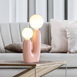 Modern resin table lamp "Cactus" - E27