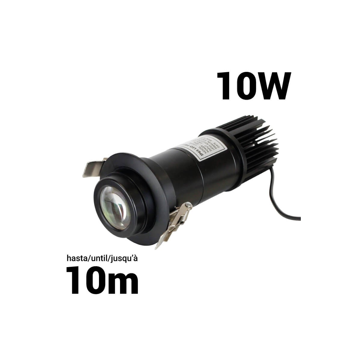 Recessed LED GOBO projector - 10W- Indoor - IP40
