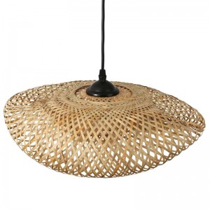 Wicker lamp aerial view