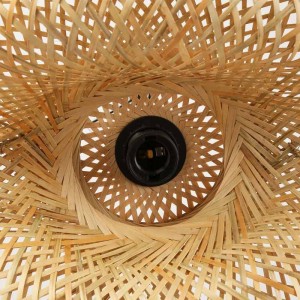 Interior wicker lamp