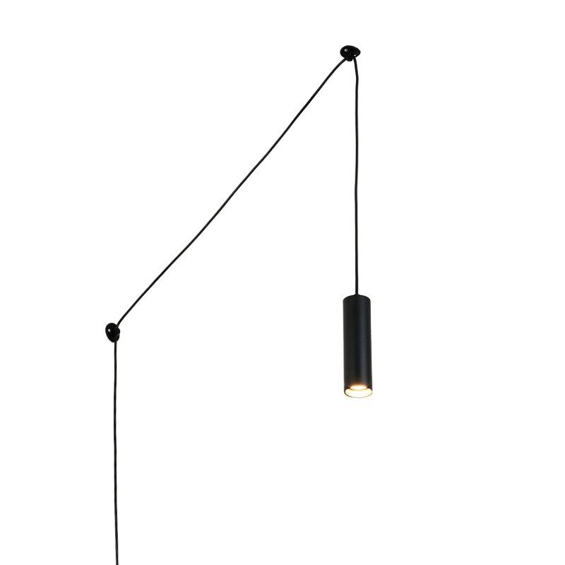 Pendant lamp with cylindrical plug "RIM" GU10