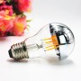 Silver Color Mirror Effect Led Bulb E27 6W