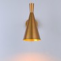 Adjustable interior wall lamp black and gold color - art deco nordic style
