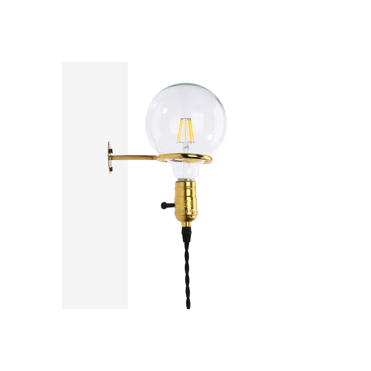 Wall light with plug "Milos".