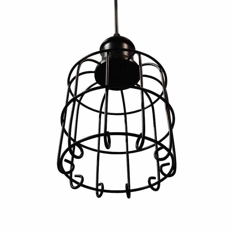 Vintage cage type lamp, Tarabilla Lamp black pendant lamp