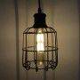 Vintage cage type lamp, Tarabilla Lamp black pendant lamp