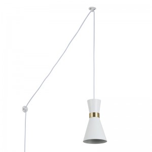 Plug-in metal pendant light "Mir" - E27