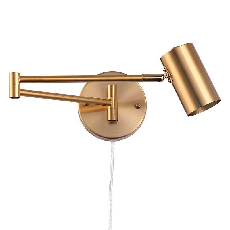 Articulated Wall Light "LISA" Gold - 40W - IP20, Socket G45