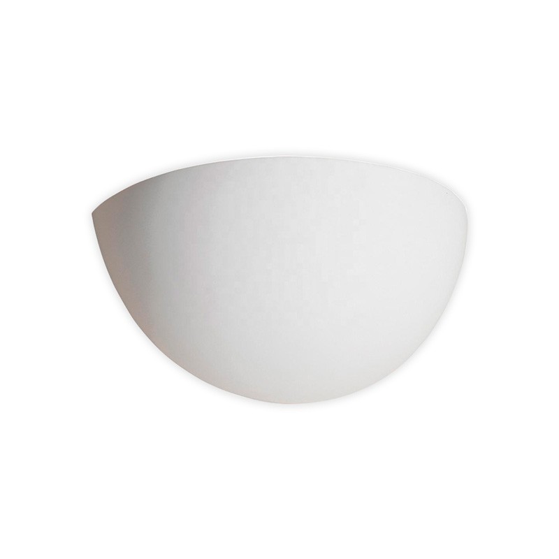 Plaster wall light "HALF" E14