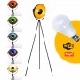 Vintage tripod floor lamp "Galilen" + RGBW + CCT WiFi bulb - 9W