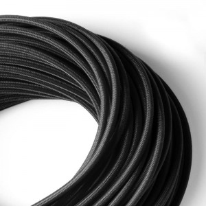 Electric cable coated with Algodão Preto