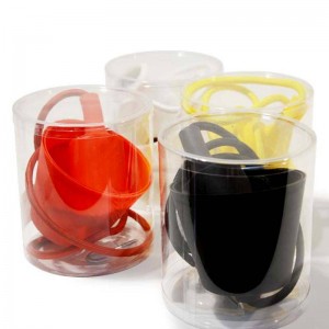 E27 silicone lampholder, black woven cord pendant