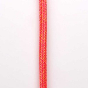 Pink and yellow electric rope covered with silk fabric