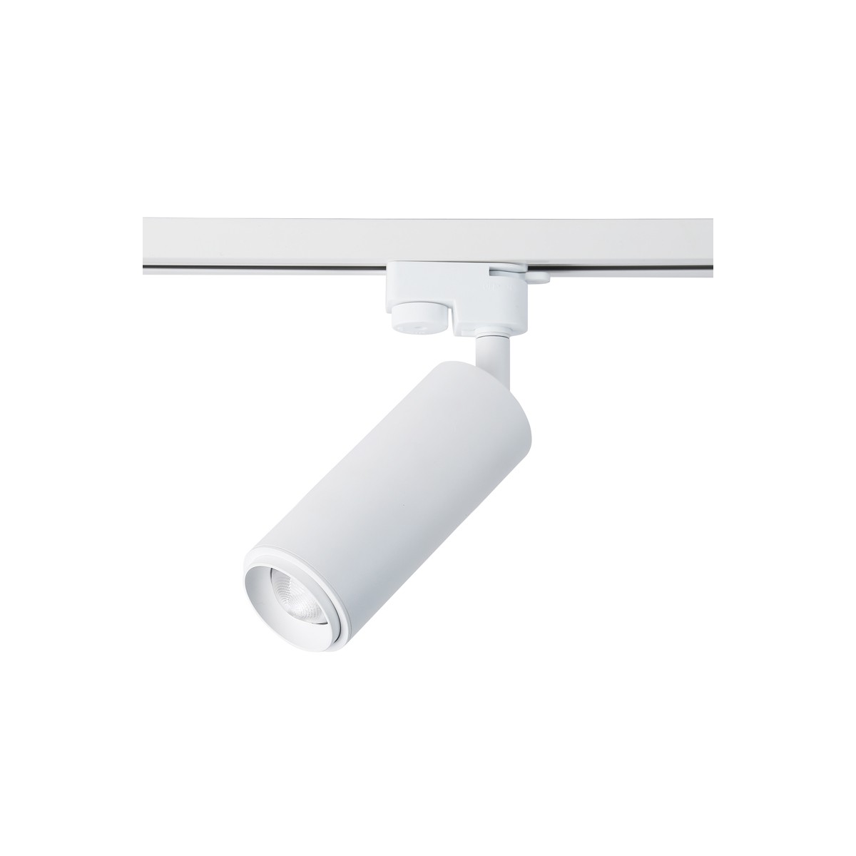 Track spotlight with adjustable and articulated light angle 8W in warm white