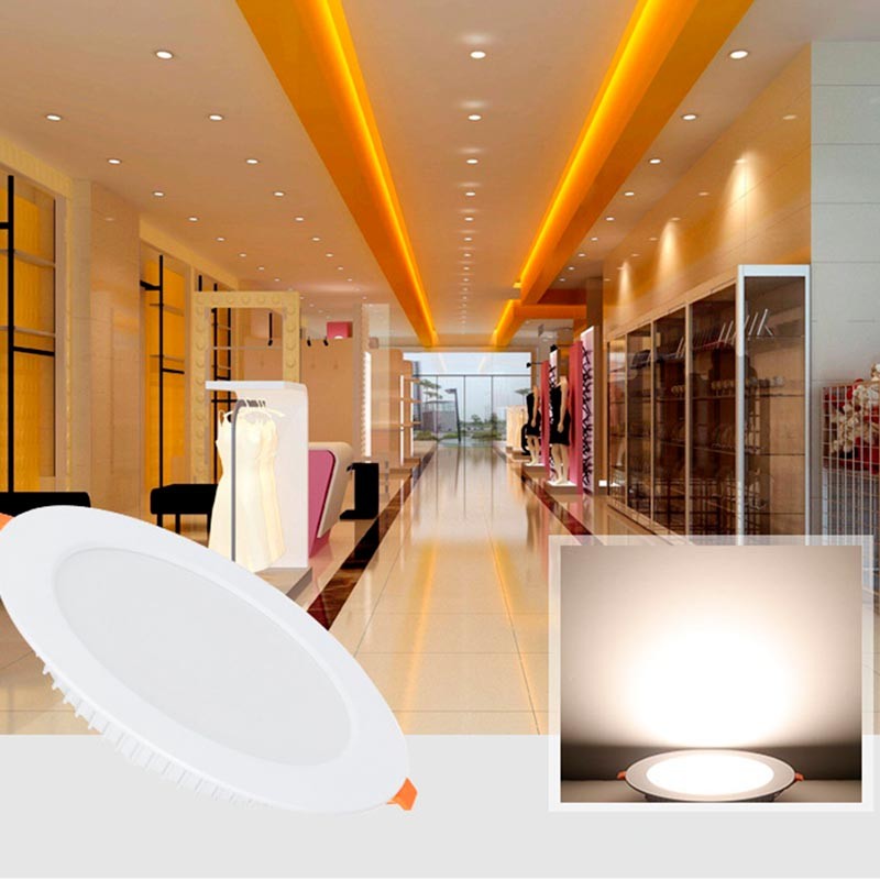 Recessed circular LED downlight - 25W - Professional use - Ø190 mm