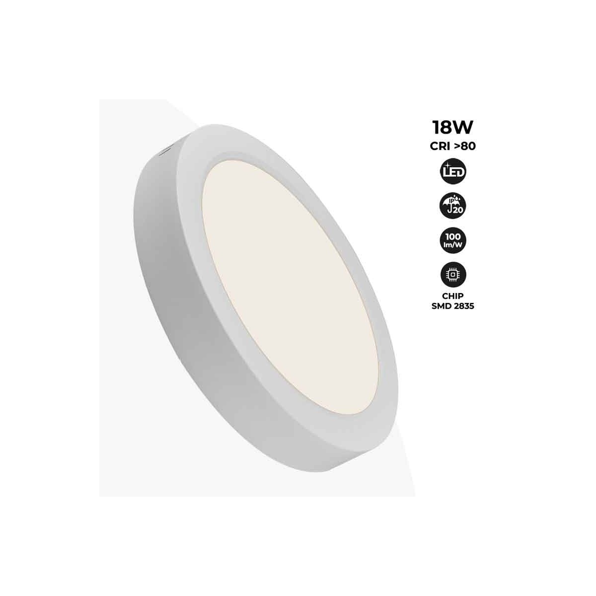 Surface mounted LED ceiling light DOB 18W High Efficiency