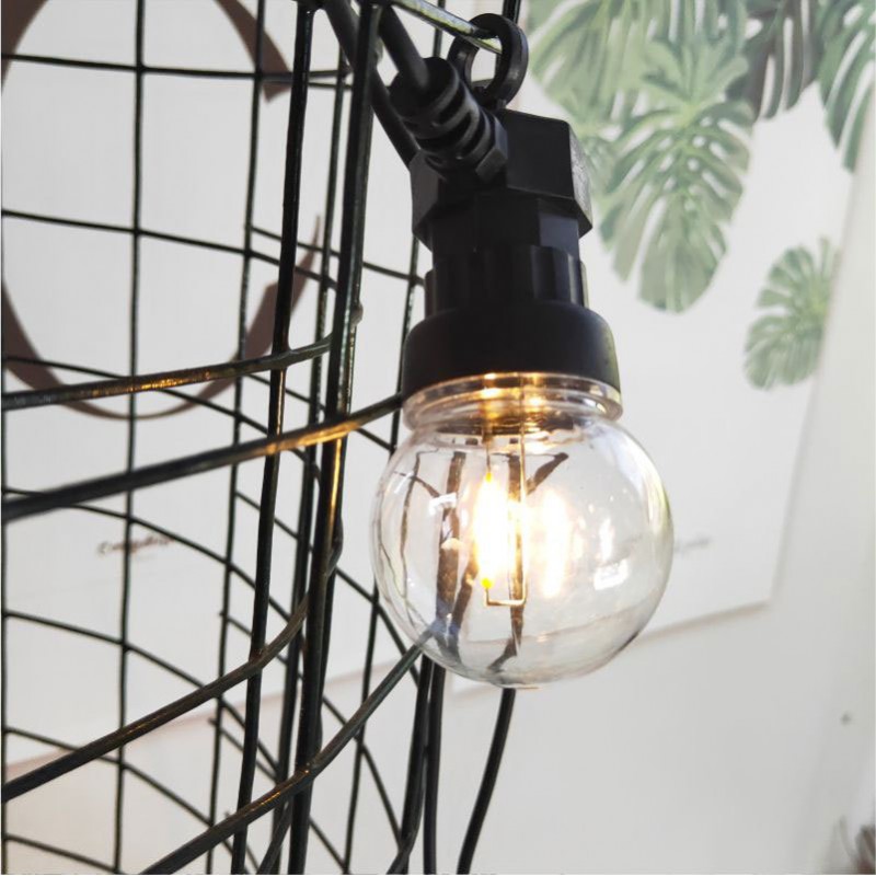 Led garland 10m+3m 20 bulbs Black Warm White 9W Led garland 10m+3m 20 bulbs Black Warm White 9W